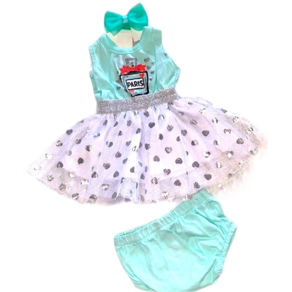 My destiny 2 piece baby girl outfit set 0/3 months tutu headband infant